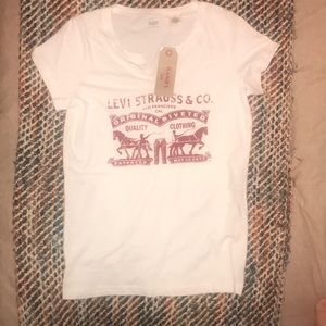 BRAND NEW Retro Red & White Levi Tee